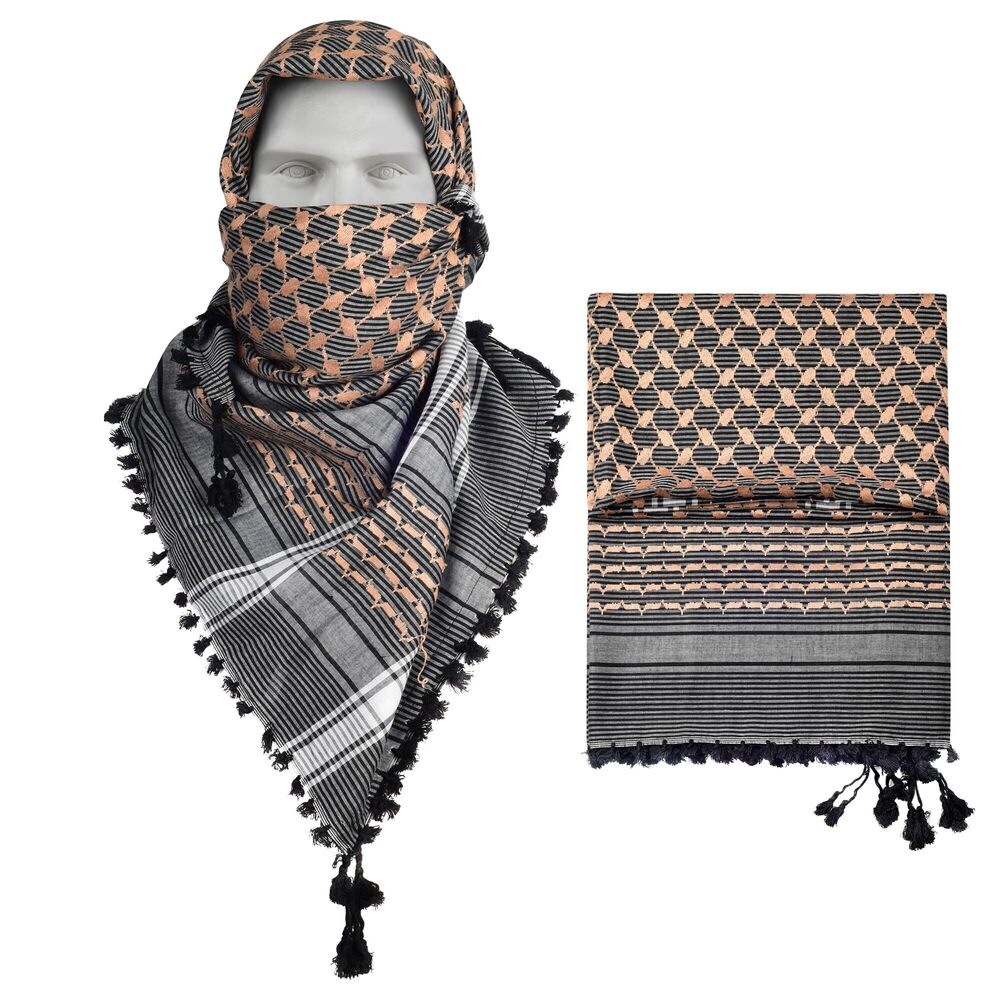 6849 Large Size Premium Shemagh Scarf Arab Military Tactical Desert Scarf
